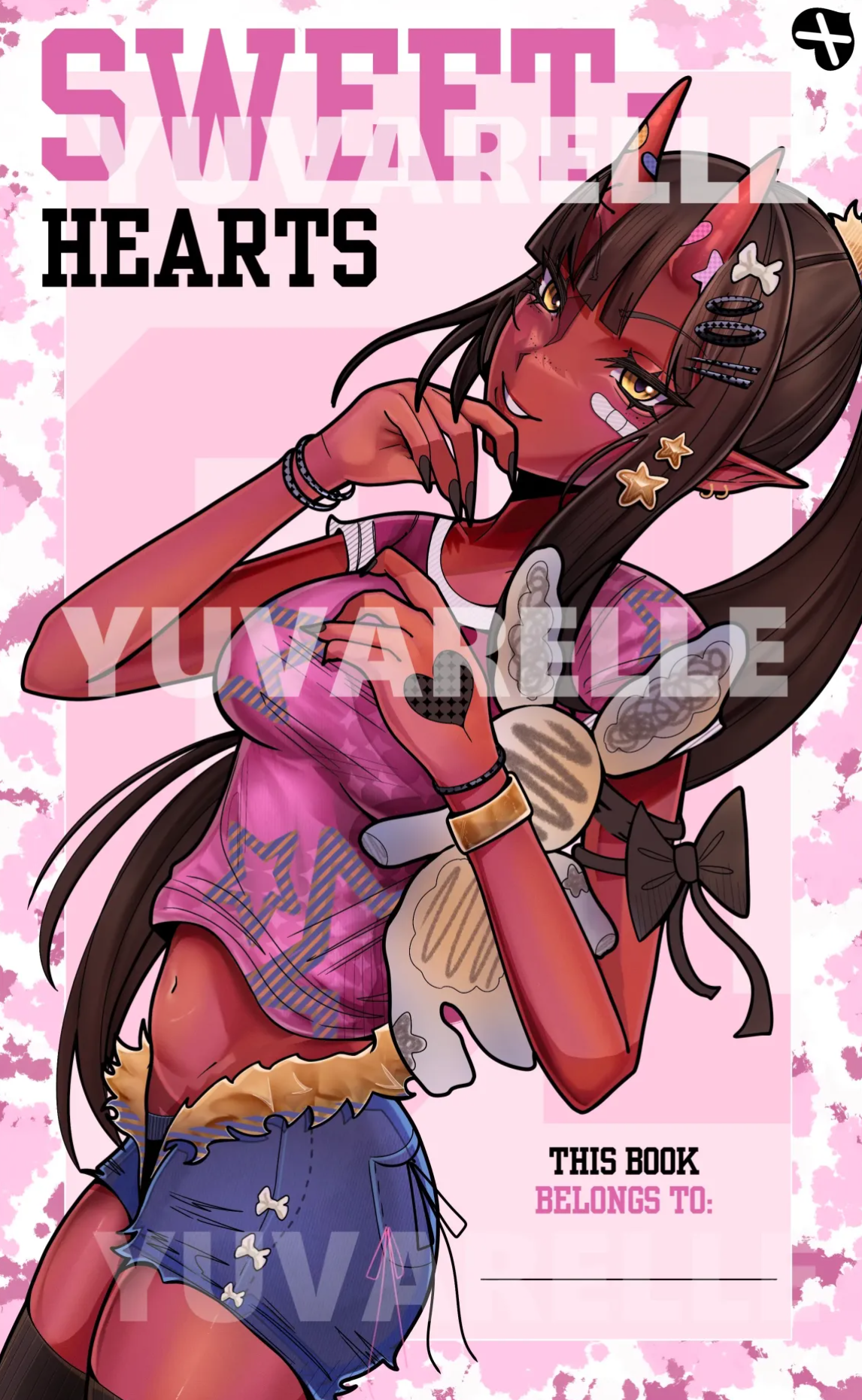 [FANART] Meru Pink Lined Notebook